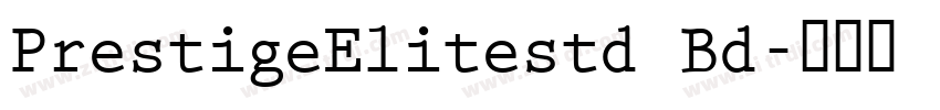 PrestigeElitestd Bd字体转换